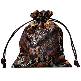 悟追加绒双层文玩盘珠布袋子珠宝饰品手镯收纳束口抽绳茶杯包装袋