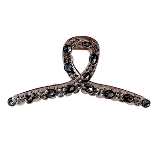 大号抓夹适合发量多高级感水钻发夹女后脑勺长头发厚发鲨鱼夹头饰