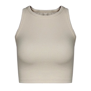 Top Women White 2020 Summer Casual Fitness Short Vest背心T恤