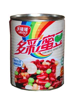 乐隆隆多彩蜜豆甜品罐头杂粮粥料