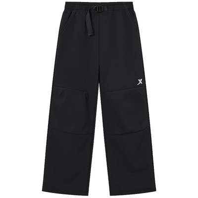 特步童装男童户外伞兵裤保暖运动裤儿童加绒运动裤青少年冬季裤子