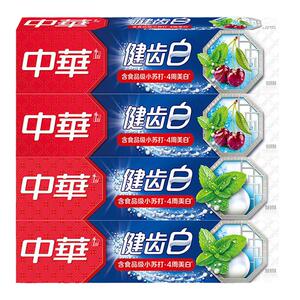 中华健齿白牙膏200g组合装含氟