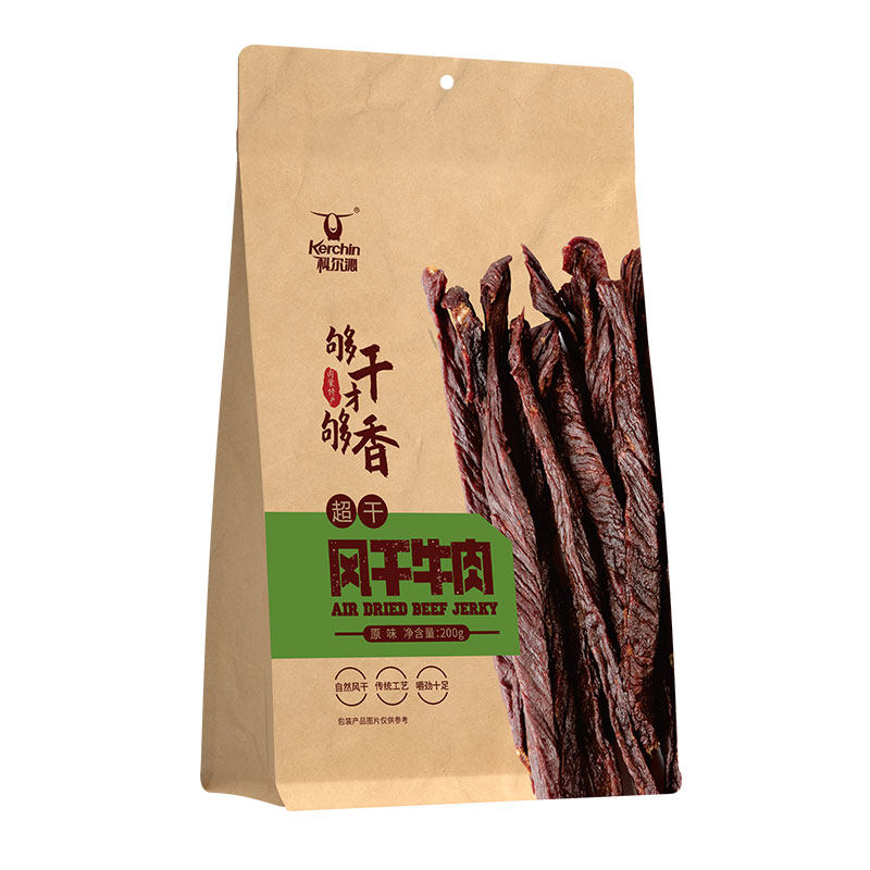 科尔沁风干超干牛肉干200g内蒙古特产开袋即食袋装牛肉干休闲零食