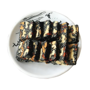 黑芝麻枸杞红枣核桃糕手工芝麻软糕切糕无糖精孕妇零食官方旗舰店