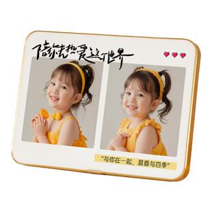 儿童相框两宫格定制洗照片做成摆台婚纱照加结婚照相片打印全家福