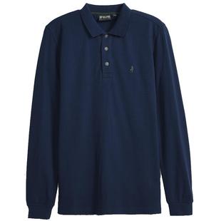 MCS男装源自万宝路春季新品纯棉修身版POLO衫男士商务翻领长袖