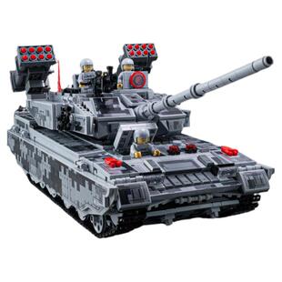 儿童2025新款男孩新年礼物益智拼装黑科技遥控坦克系列积木可开炮
