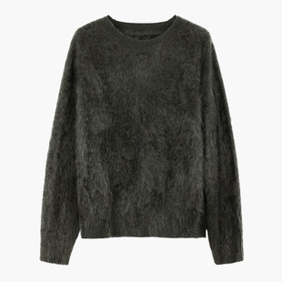 CROWNLESS未冕新款高级套头羊绒毛衣秋冬女士慵懒高级感宽松上衣