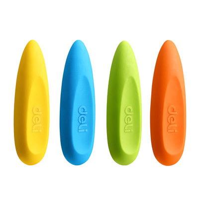 得力握力橡皮擦无屑超干净小学生专用擦拭成条无碎屑干净不留痕一年级学习用品幼儿园儿童安全高颜值集屑橡皮