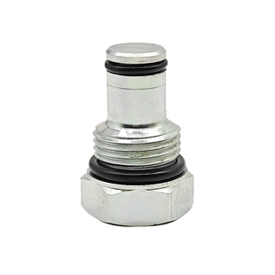 VIS插装阀堵头原装安装孔sae08/10液压螺纹实心油堵密封油塞孔塞