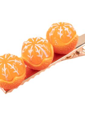 网红新款甜美侧边一字夹仿真头饰