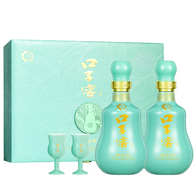 口子窖10年白酒礼盒50度500mL*2