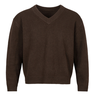 OD/DARKNESS 2026春 V领100%羊毛氛围感休闲老钱纯色简约针织毛衣