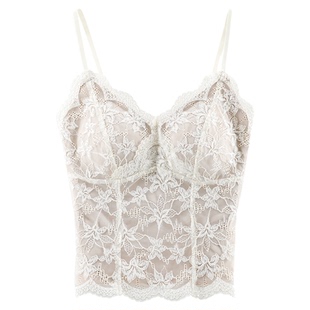 蕾丝吊带背心女保暖内衣带胸垫一体2025新款秋冬内搭可外穿打底衫