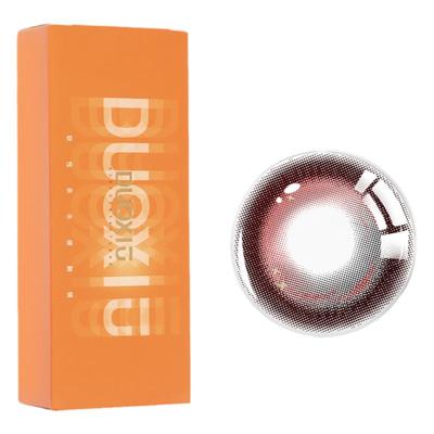 DUOXIU朵秀美瞳半年抛红色cos大直径暴躁番茄彩色隐形眼镜旗舰店