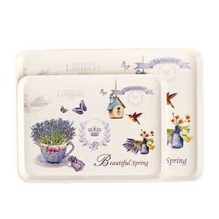 欧式茶盘托盘家用长方形水杯茶杯托盘客厅放杯子的托盘水果托盘