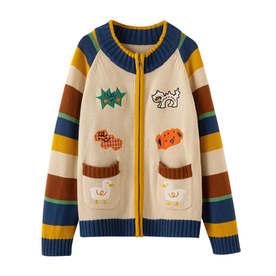 胖仙子原创小众美拉德针织外套