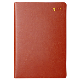 2027年日程本一日一页a4笔记本本子定制16K皮面硬壳日历记事本25K每日计划本a5会议工作效率手册手账本日记本