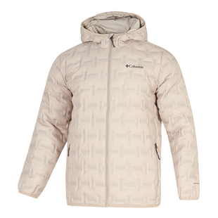 哥伦比亚羽绒衣男装奥米拒水热能650蓬短款连帽羽绒服外套WE6610