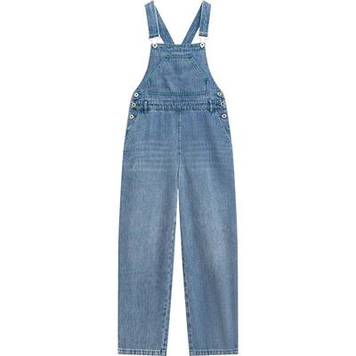 播背带牛仔裤女商场同款2024春夏美式复古高街直筒裤BDR1KD0106