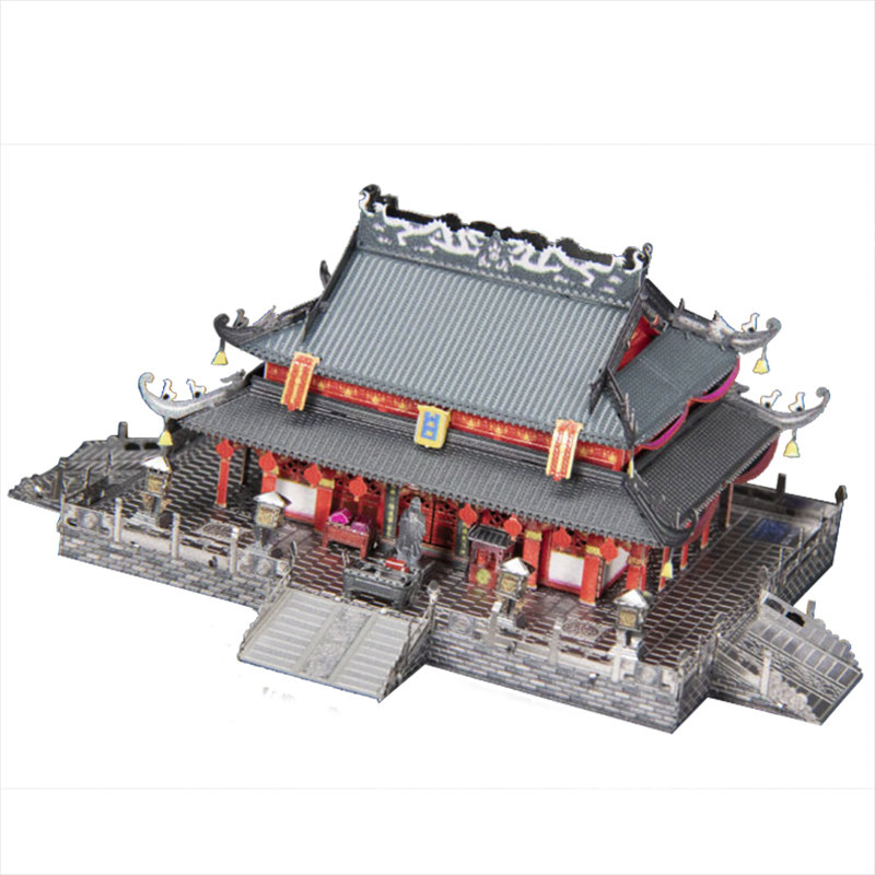 艺模中国古建筑夫子庙金属拼图