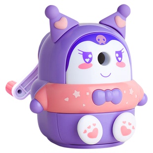 卷笔刀手摇转笔刀女孩削笔器削笔刀儿童小学生专用库洛米铅笔刀卡通削笔机幼儿园非自动手动铅笔刨旋笔刀绞笔
