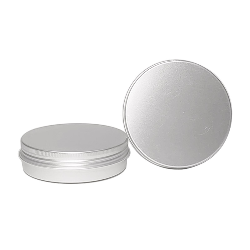100ML 83*27圆形螺纹铝盒发蜡盒面霜盒蜡烛罐食品包装化妆品铝盒