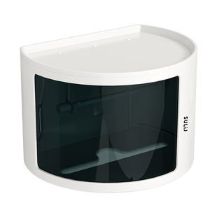 卫生间纸巾盒家用收纳卷纸架免打孔壁挂厕所叠层置物架多功能防水