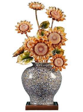 黄铜向日葵摆件新房乔迁礼物