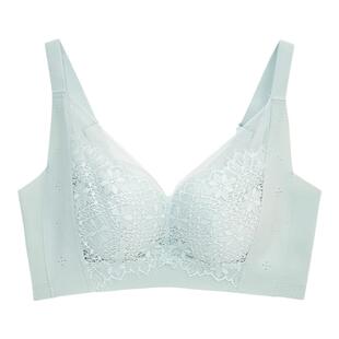 古妃31002小胸聚拢内衣女 无钢圈蕾丝上薄下厚收副乳调整型文胸