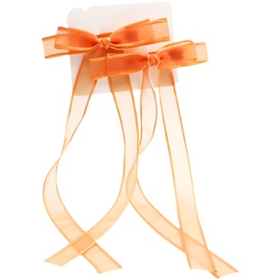 韩国宝宝蝴蝶结扎辫子飘带发夹儿童网纱编发女孩公主头饰百搭头饰