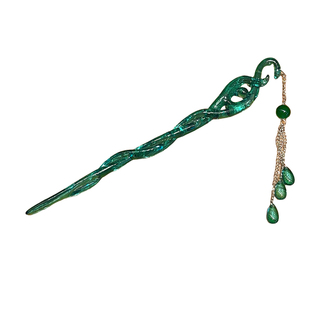 白蛇缘起同款发簪女青蛇劫起cos步摇流苏古风盘发钗汉服簪子头饰