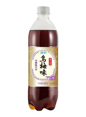 上海延中乌梅汁汽水600ml*20瓶整箱包邮小瓶夏季碳酸果味饮料饮品