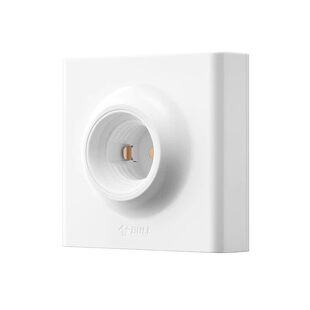 公牛灯座明装明线E27螺口灯头节能灯泡LED灯球泡86型方形楼梯口灯