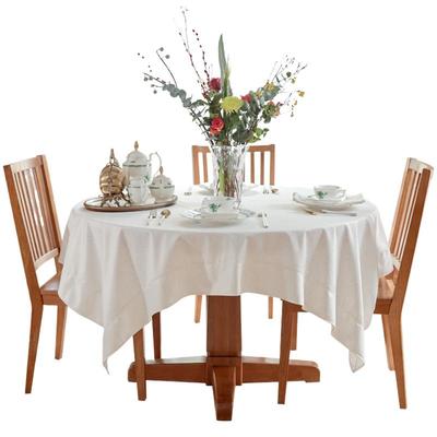 防水北欧美轻奢烫金白色丝绒桌布
