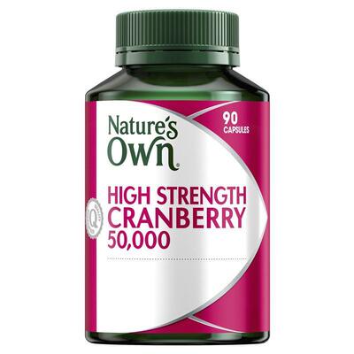 澳洲直邮 NATURES OWN 高含量50000mg蔓越莓90粒 2倍普版