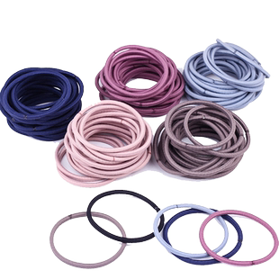 橡皮筋黑色头绳发圈小扎头牛皮筋绑扎头发高弹力胶圈男女简约耐用