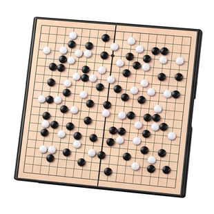 带磁性五子棋围棋子儿童版标准棋盘初学套装小学生专用成人磁吸式