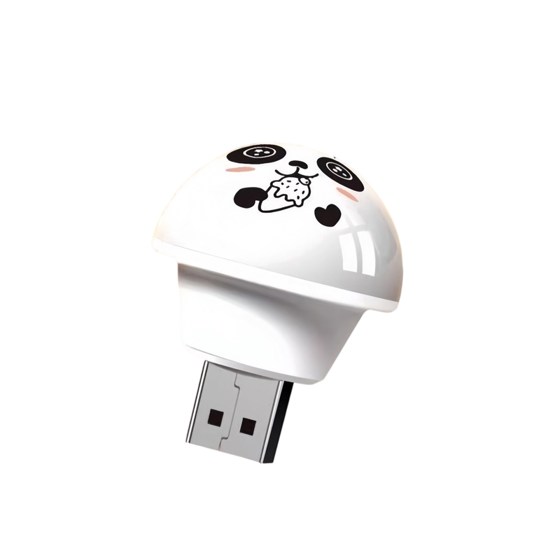 熊猫卡通语音声控USB小夜灯
