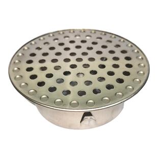 304不锈钢75圆孔下水道过滤网内插110管阳台排水地漏盖外墙透气帽