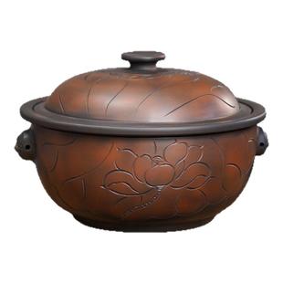 云南汽锅鸡专用盗汗鸡煲汤锅蒸锅陶瓷汽锅建水紫陶电蒸锅气锅家用