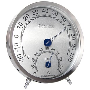 欧达时高温温湿度计工业耐热室内外仓库不锈钢高精度温度表机械式