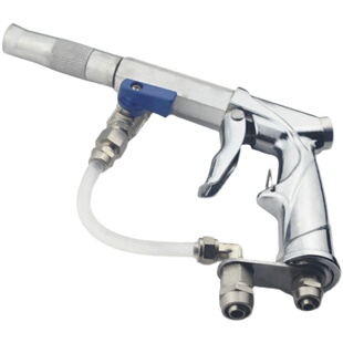 水气混合清洗枪高压双管洗车水枪吹尘气枪水汽一体卷管器出水喷枪