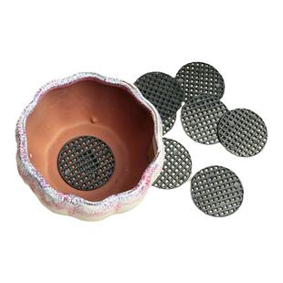 花盆防漏土多肉兰花植物盆底垫片垫底网片塑料底网底孔垫片