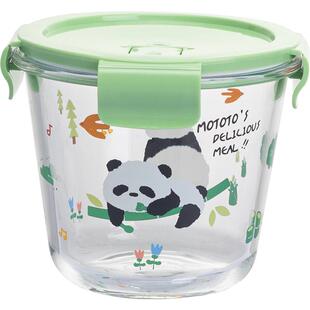 摩登主妇mototo熊猫玻璃保鲜盒汤碗外带酸奶碗饭盒微波炉加热汤盒