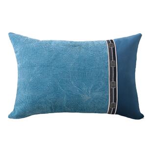 毛绒靠枕床头沙发客厅长方形抱枕靠垫套腰枕大号靠背抱枕套不含芯