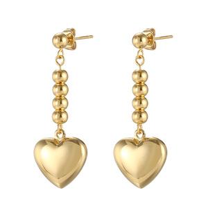 925纯银动漫cosplay周边全职猎人幻影旅团西索同款爱心耳环耳夹