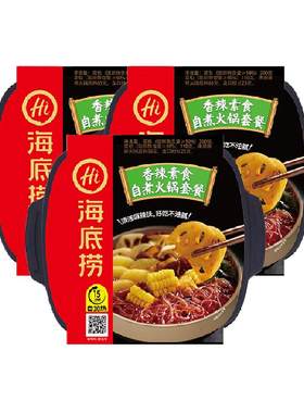 海底捞速食香辣素食自热火锅