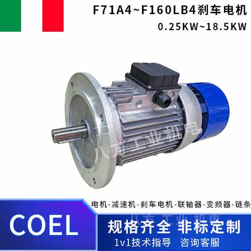 议价意大利COEL刹车电机0.25 0.37 0.55 0.75 1.5 2.2 3 4 5.5 7.