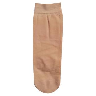 红豆袜业简约天鹅绒女纯色10D夏季薄款中筒脚尖加固肤色短丝袜子